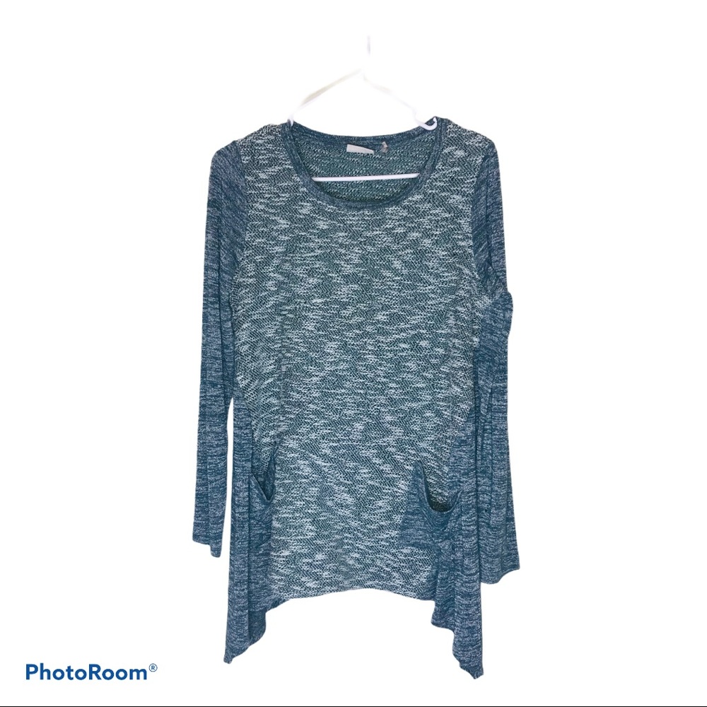 LOGO Tunic By Lori Goldstein Sage Heathered‎ Size S